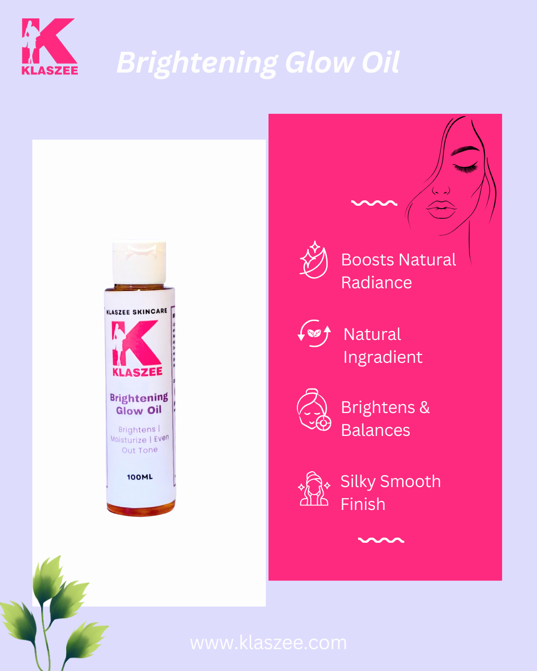 Brightening glow oil