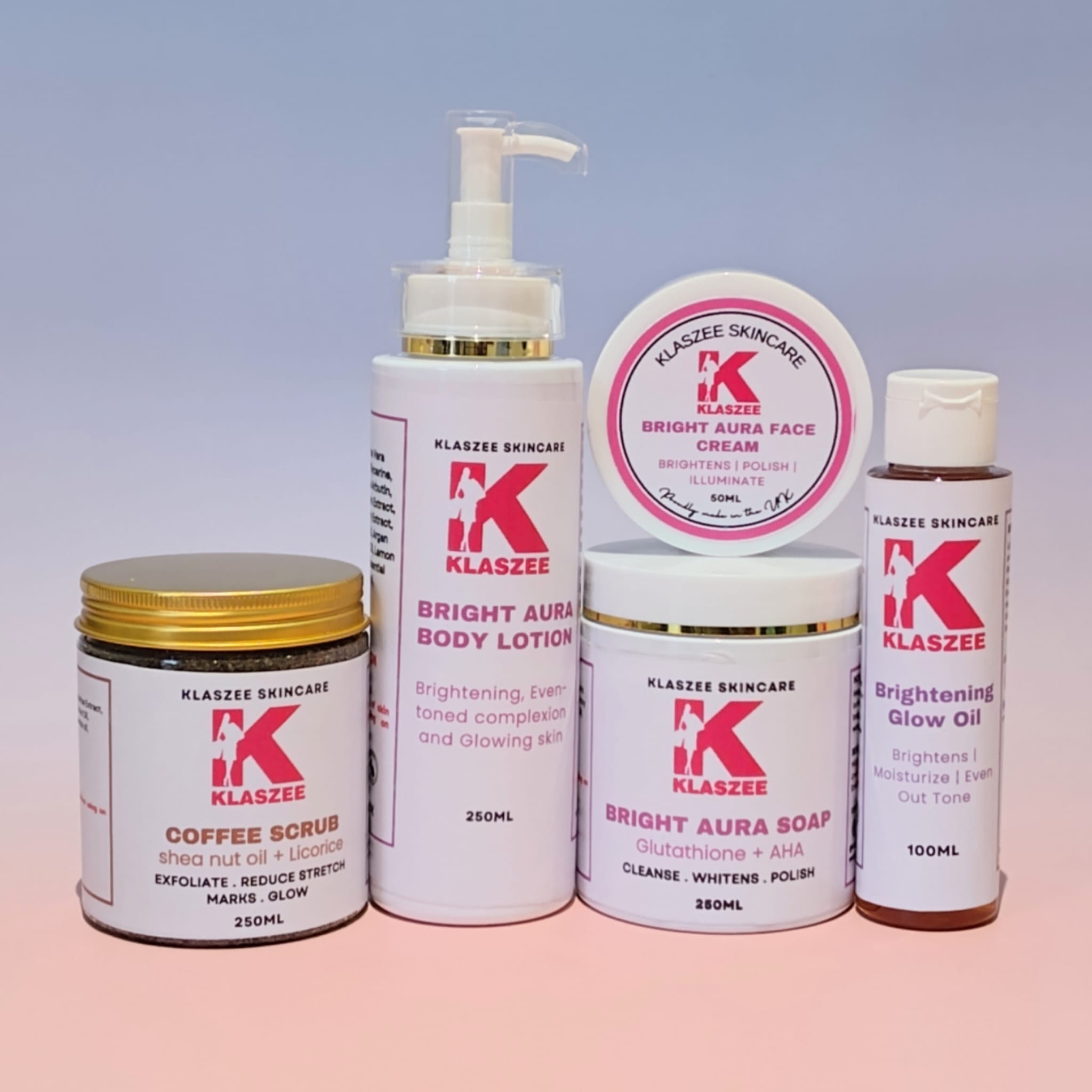 Bright Aura Set Medium With Coffee Scrub