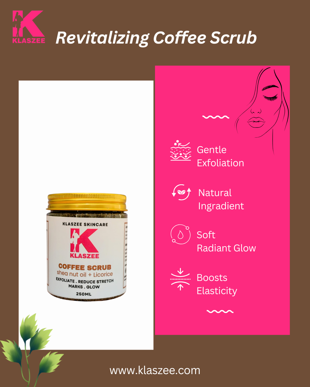 coffee exfoliating scrub
