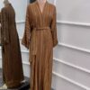 Brown Kimono Open Abaya