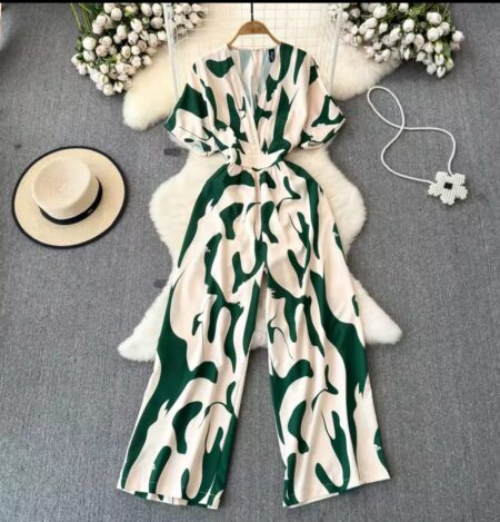 Chic Wide-Leg Casual Jumpsuit - Summer Womenswear